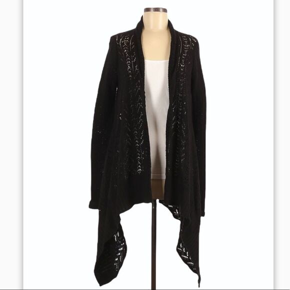 Moda International Long Black Knit Cardigan - Picture 12 of 12